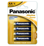 Panasonic Alkaline Power AA Batteries - 4 pcs